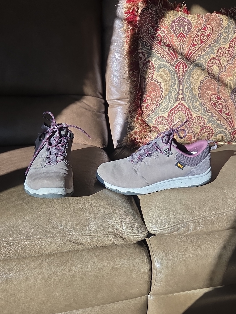 Teva Women's Athletic Lace-Up Shoes in Mauve and Pink